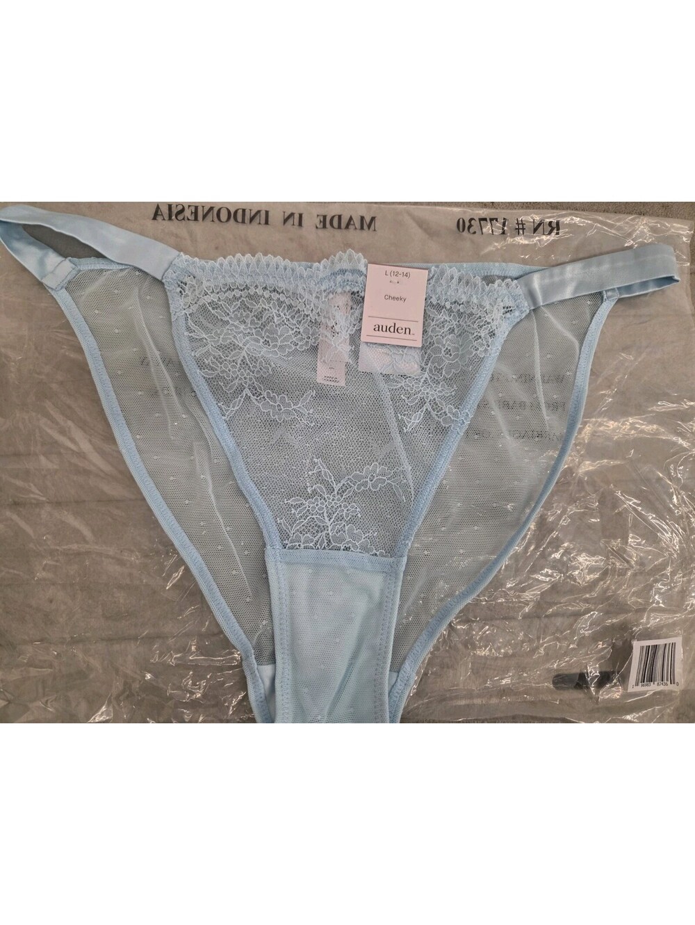 Auden Cheeky blue panties L 12/14